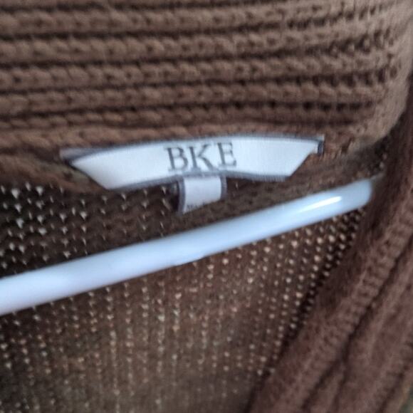 BKE Buckle Cardigan Sweater Womens M Brown Button Up Loose Bohemian Knit - Picture 5 of 8